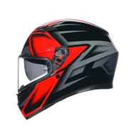 КАСКА  AGV K3 -COMPOUND BLACK/RED