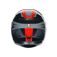 КАСКА  AGV K3 -COMPOUND BLACK/RED