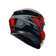 КАСКА  AGV K3 -COMPOUND BLACK/RED