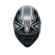 CASTĂ AGV K3 COMPOUND NEGRU MAT/GRI