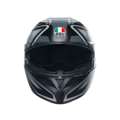 КАСКА  AGV K3 COMPOUND MATT BLACK/GREY