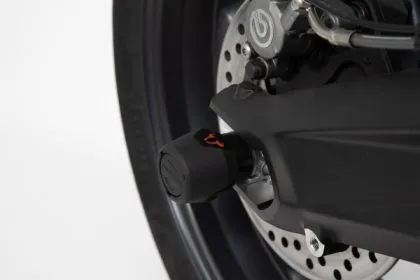 Rear crash pad set SW-MOTECH REAR AXLE SLIDER SET DAYTONA 675