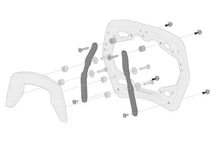 Side case mounting kit SW-MOTECH ADPT KIT PRO SIDE CARRIER \