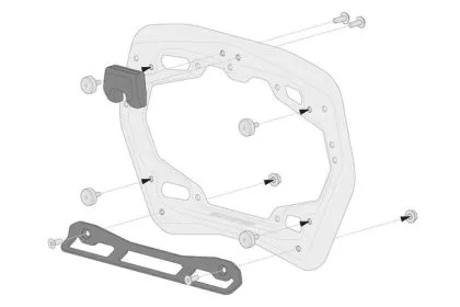 SW-MOTECH ADPT KIT PRO SIDE CARRIER side case mounting kit \\\