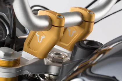 Handlebar risers SW-MOTECH BAR BACK R NINE T ABS
