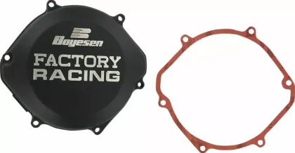 Clutch cover BOYESEN FACTORY CLUTCH CVR CR250 Black
