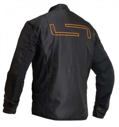 Lindstrands Sunne Black/Orange textile motorcycle jacket
