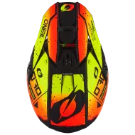 Casca motocross O'NEAL 5SERIES SCARZ NEGRU/ROSU/GALBEN V.24
