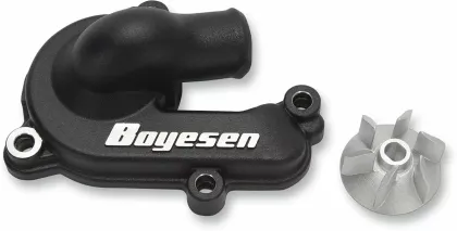 Water pump cover and impeller kit BOYESEN COVER/IMP WATPUMP KTM Black