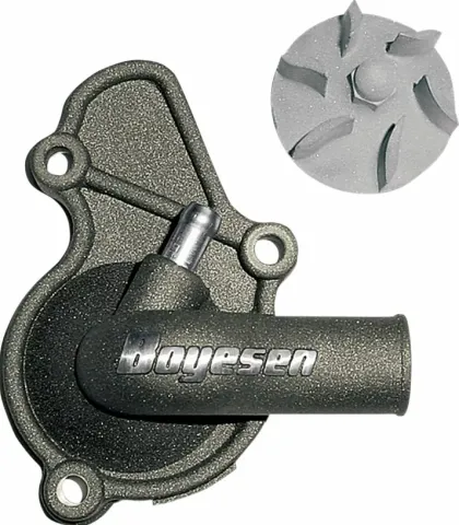 Water pump cover and impeller kit BOYESEN COVER WATER PUMP RMZ450 Magnesium
