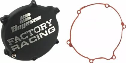Clutch cover BOYESEN FACTORY CLUTCH COVER KX125 Black