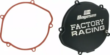 Clutch cover BOYESEN FACTORY CLUTCH CVR CR125 Black