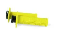 Motorcycle grips RACETECH Lock On Neon Yellow