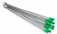 Spokes KITE SPOKES 19 RR SI /GN NIP 12PC Silver/Green