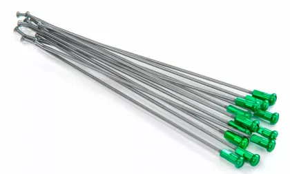 Спици KITE SPOKES 19 RR SI /GN NIP 12PC Silver/Green