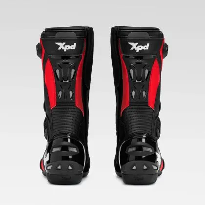 Ghete sport pentru motocicletă XPD XP6-S NEGRU/ROȘU