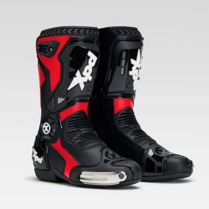 Ghete sport pentru motocicletă XPD XP6-S NEGRU/ROȘU