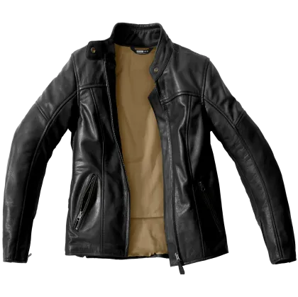 Geaca de motociclete din piele de dama SPIDI MACK LADY Neagra