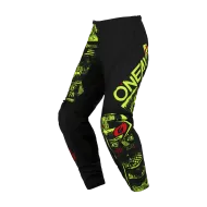 Pantaloni de motocross O'NEAL ELEMENT ATTACK V.23 NEGRU/GALBEN NEON