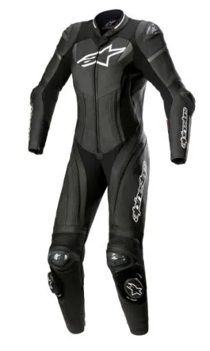 Costum de piele pentru femei ALPINESTARS STELLA GP PLUS NEGRU/GRI/ALB