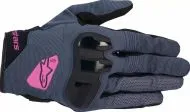Mănuși de damă ALPINESTARS STELLA CHROME ASPH BLK/PRPL