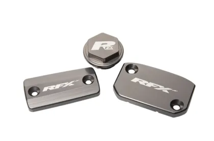 Комплект капаци RFX Pro Reservoir Cap Kit Kit (Mineral Grey) - KTM SX/SXF (Brembo Brake and Magura Clutch)