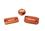 Комплект капаци RFX Pro Reservoir Cap Kit Kit (Orange) - KTM SX/SXF (Brembo Brake and Magura Clutch)