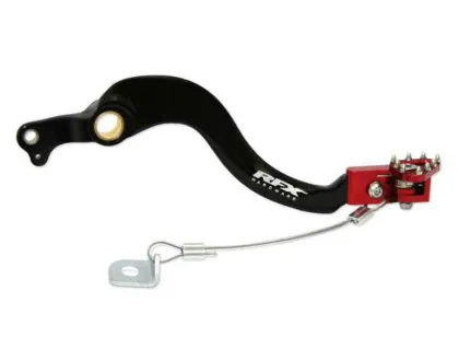 Manetă frână spate RFX Pro ST (negru/roșu) - Honda CRF250
