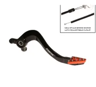 Manetă de frână spate RFX Pro ST (anodizat dur negru/portocaliu) - KTM85