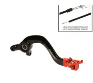 Manetă frână spate RFX Pro FT (negru/portocaliu) - KTM SX65