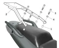 SHAD H0CB64ST Kit de montare a carcasei