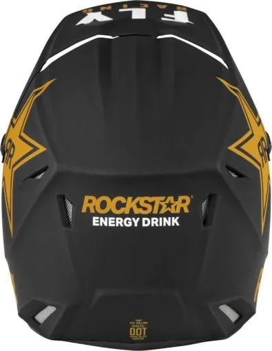 FLY RACING Formula Kinetic Rockstar Motocross Helmet - Matte Black/Gold