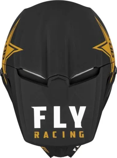 FLY RACING Formula Kinetic Rockstar Motocross Helmet - Matte Black/Gold
