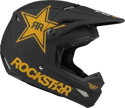 FLY RACING Formula Kinetic Rockstar Motocross Helmet - Matte Black/Gold