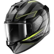 Helmet SHARK D-SKWAL 3 SIZLER GLOSS BLACK/GREY/YELLOW FLUO