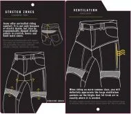 Moto jeans TRILOBITE 2461 PARADO MONOLAYER AAA BLACK