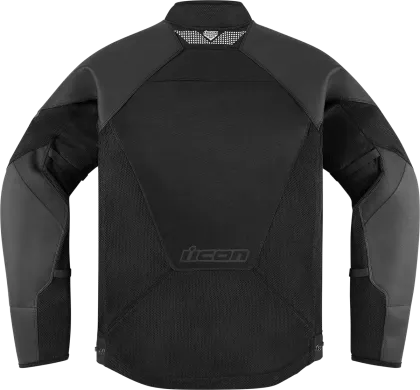 Geaca moto ICON MESH AF LEATHER CE BLACK