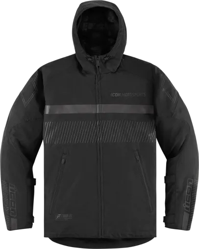 Women's textile motorcycle jacket ICON PDX3 CE BLACK