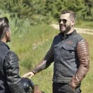 Μπουφάν μοτοσικλέτας Trilobite 964 Acid Scrambler DENIM BLACK