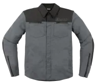 Υφασμάτινο μπουφάν μοτοσικλέτας ICON UPSTE CANVAS CE GRAY