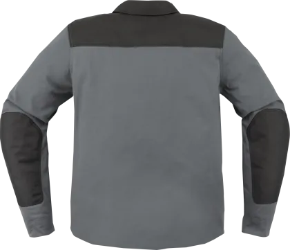 Textile motorcycle jacket ICON UPSTE CANVAS CE GRAY