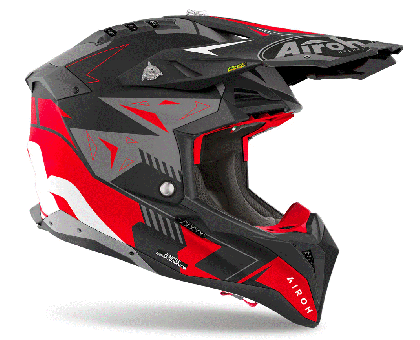 Helmet AIROH AVIATOR 3 SPIN RED MATT