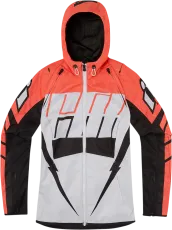 Women's textile motorcycle jacket ICON AIRFORM RETRO CE ORANGE