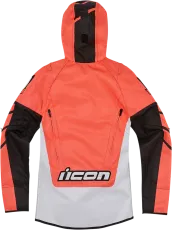 Women's textile motorcycle jacket ICON AIRFORM RETRO CE ORANGE