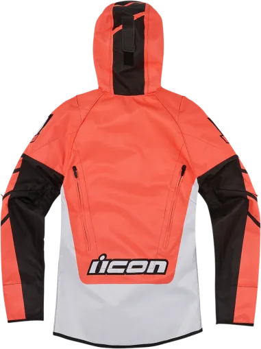 Women's textile motorcycle jacket ICON AIRFORM RETRO CE ORANGE