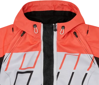 Women's textile motorcycle jacket ICON AIRFORM RETRO CE ORANGE