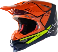 Κράνος μοτοκρός ALPINESTARS SM8 Factory BL/OR/YL