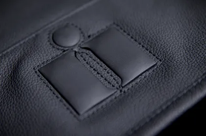 Δερμάτινο γιλέκο μοτοσυκλέτας ICON VEST RED D3O
