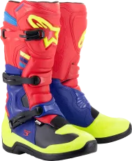 Μπότες Motocross ALPINESTARS TECH 3 ΚΟΚΚΙΝΟ/ΜΠΛΕ/ΚΙΤΡΙΝΟ