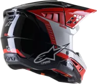 Motocross Helmet ALPINESTARS SM5 BEAM BLACK/GRAY/RED